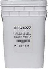 Made in USA - Coarse/Medium Grade Crushed Glass - 40 to 70 Grit, 50 Lb Pail - First Tool & Supply