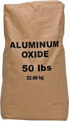 Made in USA - Medium Grade Angular Aluminum Oxide - 120 Grit, 9 Max Hardness, 50 Lb Box - First Tool & Supply