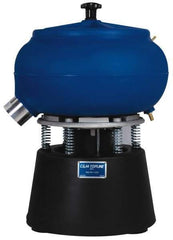 Made in USA - 1/2 hp, Wet/Dry Operation Vibratory Tumbler - Adjustable Amplitude, Flow Through Drain - First Tool & Supply