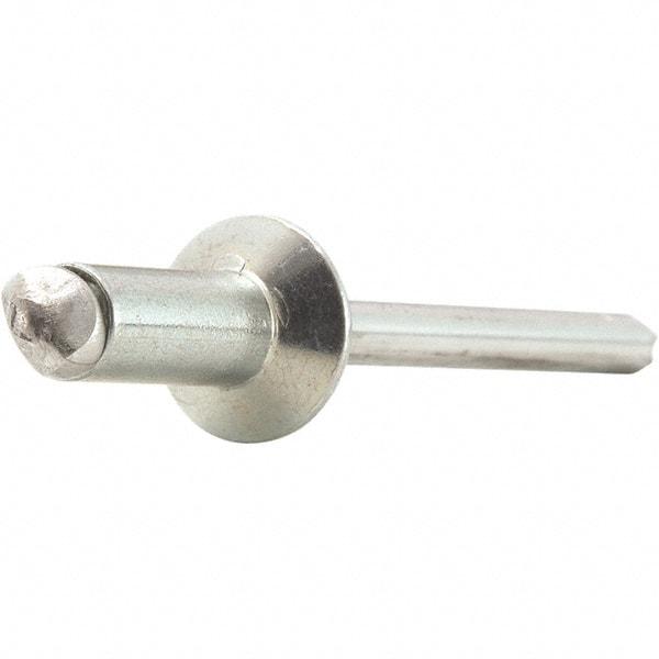 STANLEY Engineered Fastening - Size 6 Countersunk Head Steel Open End Blind Rivet - Steel Mandrel, 0.126" to 1/4" Grip, 3/16" Head Diam, 0.192" to 0.196" Hole Diam, 0.116" Body Diam - First Tool & Supply