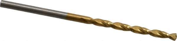 Triumph Twist Drill - 7/64" 135° High Speed Steel Jobber Drill - TiN Finish, Right Hand Cut, Spiral Flute, Straight Shank, 2-5/8" OAL, Split Point - First Tool & Supply