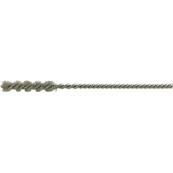 Brush Research Mfg. - 3/8" Bore Diam, 120 Grit, Aluminum Oxide Flexible Hone - Medium, 1-1/2" OAL - First Tool & Supply