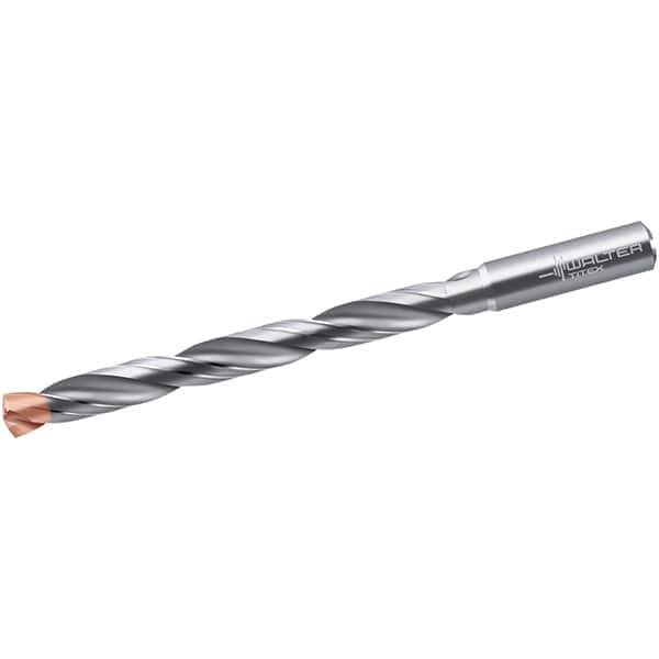 Walter-Titex - 10.2mm 140° Solid Carbide Jobber Drill - Double Coating Finish, Right Hand Cut, Spiral Flute, Straight Shank, 163mm OAL, X-treme D Point - First Tool & Supply