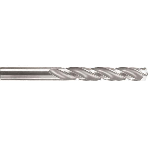 SGS - #15 150° Solid Carbide Jobber Drill - Bright Finish, Right Hand Cut, Spiral Flute, Straight Shank, 2-3/4" OAL, Standard Point - First Tool & Supply