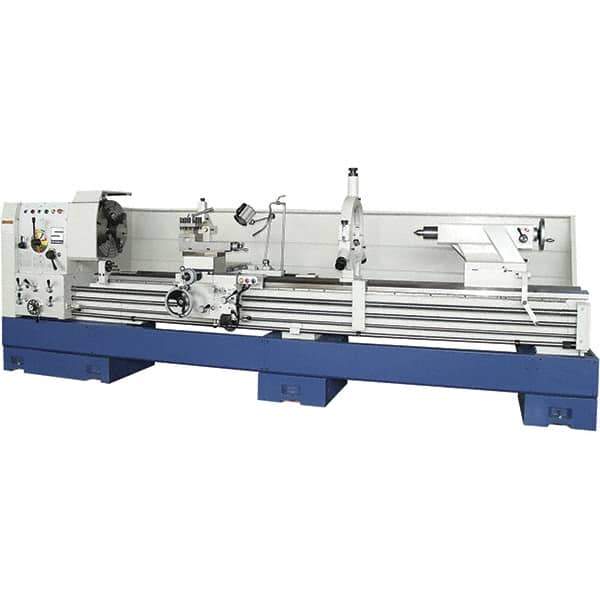 Summit - 28-1/2" Swing, 120" Between Centers, 120 Volt, Triple Phase Toolroom Lathe - 6MT Taper, 15 hp, 20 to 1,250 RPM, 4-1/8" Bore Diam, 48" Deep x 70" High x 187" Long - First Tool & Supply