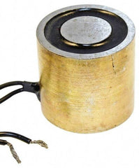 Mag-Mate - 1" Long, 4 Watts, 20 Lb Max Magnetic Pull Electromagnet - 10-32 Thread, 24 DC Output Voltage - First Tool & Supply