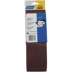 Norton - 3" Wide x 24" OAL, 80 Grit, Aluminum Oxide Abrasive Belt - First Tool & Supply