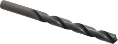 Hertel - 10.2mm 118° High Speed Steel Jobber Drill - Oxide Finish, Right Hand Cut, Spiral Flute, Straight Shank, 133mm OAL, Standard Point - First Tool & Supply