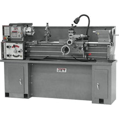 Jet - 13" Swing, 120" Between Centers, 230 Volt, Single Phase Bench Lathe - 5MT Taper, 2 hp, 70 to 1,600 RPM, 1-3/8" Bore Diam - First Tool & Supply