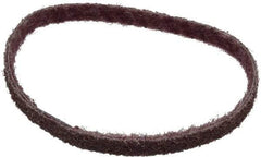 Brite Star - 1/2" Wide x 18" OAL, Aluminum Oxide Abrasive Belt - Aluminum Oxide, Medium, Nonwoven, Series SC-BS - First Tool & Supply