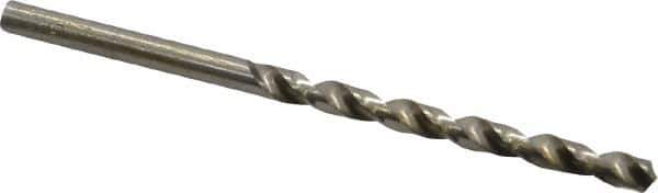 Interstate - #19 140° High Speed Steel Jobber Drill - Bright Finish, Right Hand Cut, Spiral Flute, Straight Shank, 3-1/4" OAL, Standard Point - First Tool & Supply