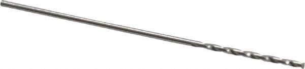 Interstate - #68 140° High Speed Steel Jobber Drill - Bright Finish, Right Hand Cut, Spiral Flute, Straight Shank, 1-3/8" OAL, Standard Point - First Tool & Supply