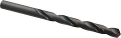 Interstate - 8.9mm 118° High Speed Steel Jobber Drill - Oxide Finish, Right Hand Cut, Spiral Flute, Straight Shank, 4-7/8" OAL, Standard Point - First Tool & Supply