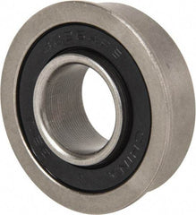 Value Collection - 5/8" Bore Diam, 1-3/8" OD, Double Seal Unground Retainer Type Radial Ball Bearing - With Flange, 1 Row, Round Bore, 915 Lb Dynamic Capacity - First Tool & Supply