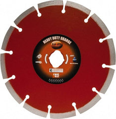 Core Cut - 7" Diam, 20mm Arbor Hole Diam, Wet & Dry Cut Saw Blade - Diamond-Tipped, Standard Round Arbor - First Tool & Supply