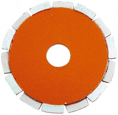 Core Cut - 4-1/2" Diam, 20mm Arbor Hole Diam, Wet & Dry Cut Saw Blade - Diamond-Tipped, Standard Round Arbor - First Tool & Supply