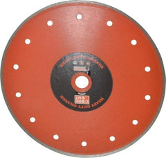 Core Cut - 8" Diam, 5/8" Arbor Hole Diam, Wet & Dry Cut Saw Blade - Diamond-Tipped, Standard Round Arbor - First Tool & Supply