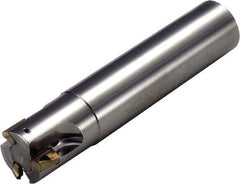 Kyocera - 35mm Cut Diam, 15.7mm Max Depth of Cut, 32mm Shank Diam, 250mm OAL, Indexable Square Shoulder End Mill - BDMT 1704 Inserts, Cylindrical Shank, 90° Lead Angle, Through Coolant - First Tool & Supply