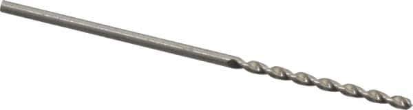 Walter-Titex - #56 130° High Speed Steel Jobber Drill - Bright Finish, Right Hand Cut, Parabolic Flute, Straight Shank, 38mm OAL, Standard Point - First Tool & Supply