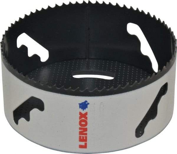 Lenox - 4-5/8" Diam, 1-1/2" Cutting Depth, Hole Saw - Bi-Metal Saw, Toothed Edge - First Tool & Supply