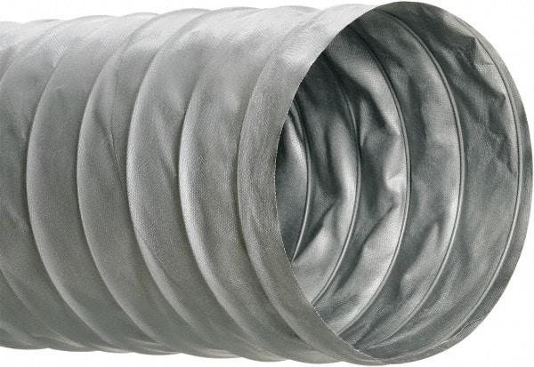 Hi-Tech Duravent - 10" ID, 25' Long, PVC Blower & Duct Hose - Gray, 5" Bend Radius, 0.1 In/Hg, 0.6 Max psi, 0 to 250°F, Flame Retarding - First Tool & Supply