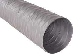 Hi-Tech Duravent - 8" ID, 25' Long, Fiberglass Blower & Duct Hose - Gray, 3-1/2" Bend Radius, 0.15 In/Hg, 0.85 Max psi, -20 to 250°F - First Tool & Supply