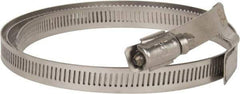 Hi-Tech Duravent - Stainless Steel Hose Clamp - 1/2" Wide x 0.02" Thick, 10" Hose, 9-1/4 to 10-5/8" Diam - First Tool & Supply