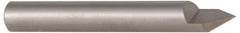 Accupro - 60° Incl Angle, 5/16" Shank Diam, 2" OAL, 5/16" Cut Diam, Conical Engraving Cutter - 3/8" LOC, 1 Flute, Right Hand Cut, Micrograin Solid Carbide, Uncoated - First Tool & Supply