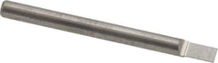 Accupro - 1/8" Shank Diam, 1-1/2" OAL, 1/8" Cut Diam, Square Engraving Cutter - 3/16" LOC, 1/8" Tip Diam, 1 Flute, Right Hand Cut, Micrograin Solid Carbide, Uncoated - First Tool & Supply