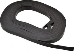 Mag-Mate - 100' Long x 1/2" Wide x 1/32" Thick Flexible Magnetic Strip - 4 Lb Max Pull Force, 2 Linear Ft/Lb Magnetic Pull Force, Plain Back - First Tool & Supply