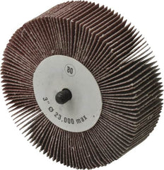 CGW Abrasives - 3" Diam x 1" Face Width, Medium Aluminum Oxide Coated Mounted Flap Wheel - First Tool & Supply