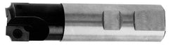 Cutting Tool Technologies - 0.12 to 0.12 Inch Cutting Radius, 1 Inch Cutter Diameter, 1 Style CV 15 Insert, 3/4 Inch Shank Diameter, Indexable Concave Radius Cutter - 4.5 Inch Overall Length, Through Coolant - First Tool & Supply