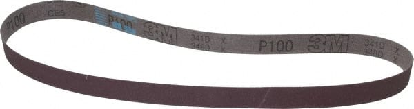 3M - 1" Wide x 42" OAL, 100 Grit, Aluminum Oxide Abrasive Belt - First Tool & Supply