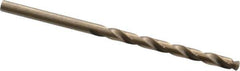 Triumph Twist Drill - 9/64" 135° Cobalt Jobber Drill - Oxide/Gold Finish, Right Hand Cut, Spiral Flute, Straight Shank, 2-7/8" OAL, Split Point - First Tool & Supply