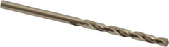 Triumph Twist Drill - 5/32" 135° Cobalt Jobber Drill - Oxide/Gold Finish, Right Hand Cut, Spiral Flute, Straight Shank, 3-1/8" OAL, Split Point - First Tool & Supply