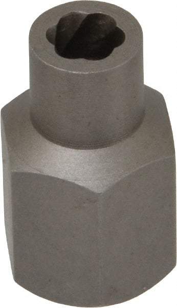 Irwin Hanson - 3/8" Drive Reverse Spiral Flute Hex Bolt Remover - 1/4" Hex, 2" OAL - First Tool & Supply