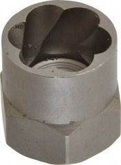 Irwin Hanson - 3/8" Drive Reverse Spiral Flute Hex Bolt Remover - 3/4" Hex, 2" OAL - First Tool & Supply