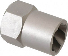 Irwin Hanson - 1/2" Drive Reverse Spiral Flute Hex Bolt Remover - 13/16" Hex, 2" OAL - First Tool & Supply