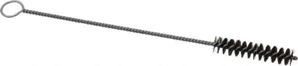 PRO-SOURCE - 2" Long x 7/16" Diam Steel Twisted Wire Bristle Brush - Single Spiral, 8" OAL, 0.006" Wire Diam, 0.11" Shank Diam - First Tool & Supply