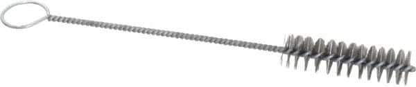 PRO-SOURCE - 3" Long x 13/16" Diam Steel Twisted Wire Bristle Brush - Single Spiral, 10" OAL, 0.008" Wire Diam, 0.16" Shank Diam - First Tool & Supply