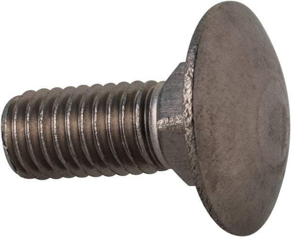 Value Collection - M8x1.25 20mm Length Under Head, Standard Square Neck, Carriage Bolt - Austenitic Grade A2 Stainless Steel, - First Tool & Supply