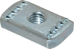 Empire - 3/8" Rod, Electro Galvanized Carbon Steel Strut Nut - Used for Attaching Hanger Rod or Other Accessories to Strut - First Tool & Supply