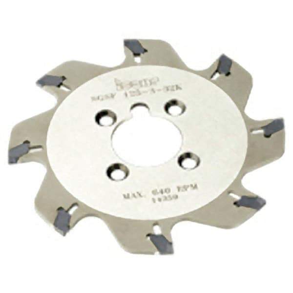 Iscar - Arbor Hole Connection, 2.34" Depth of Cut, 7.87" Cutter Diam, 1-1/2" Hole Diam, 14 Tooth Indexable Slotting Cutter - SGSF Toolholder, GSFN Insert - First Tool & Supply