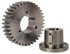 Browning - 12 Pitch, 3" Pitch Diam, 3.16" OD, 36 Tooth Bushed Spur Gear - 3/4" Face Width, 2-1/2" Hub Diam, 14.5° Pressure Angle, Steel - First Tool & Supply