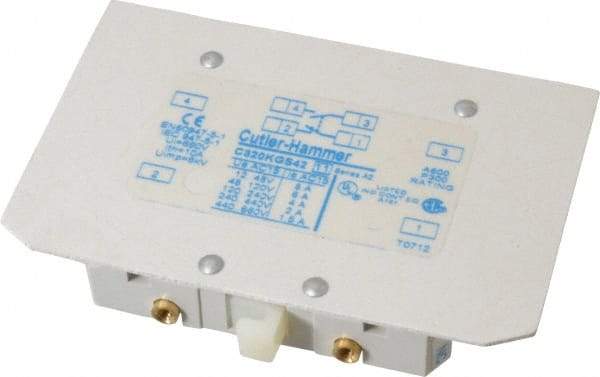 Eaton Cutler-Hammer - Starter Auxiliary Contact - For Use with 100-400A Contactors - First Tool & Supply