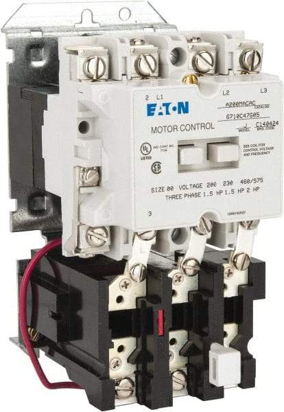 Eaton Cutler-Hammer - 9 Amp, Nonreversible Open Enclosure NEMA Motor Starter - 1 hp at 3 Phase - First Tool & Supply