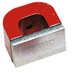 General - 1 Hole, 3/16" Hole Diam, 3" Overall Width, 15/16" Deep, 2-1/2" High, 50 Lb Average Pull Force, Alnico Power Magnets - 3/4" Pole Width - First Tool & Supply