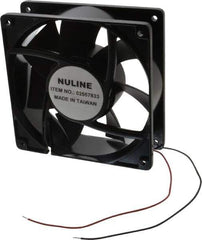 Value Collection - 12 Volts, DC, 130 CFM, Square Tube Axial Fan - 0.66 Amp Rating, 2,520 to 2,800 RPM, 4.7" High x 4.7" Wide x 1-1/2" Deep - First Tool & Supply