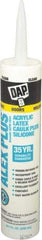 DAP - 10.1 oz Tube Clear Acrylic & Latex Caulk - -30 to 180°F Operating Temp, 30 min Tack Free Dry Time, 24 hr Full Cure Time - First Tool & Supply