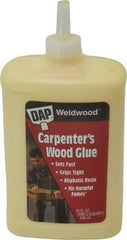 DAP - 32 oz Bottle Yellow Wood Glue - 5 to 7 min Working Time, 72 hr Full Cure Time, Bonds to Cardboard, Fabric, Leather, Particle Board & Wood - First Tool & Supply